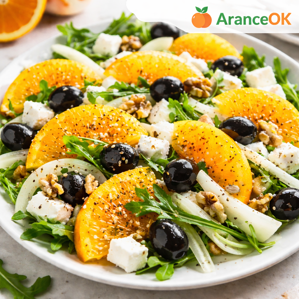 Insalata vegetariana con arance e finocchio AranceOK